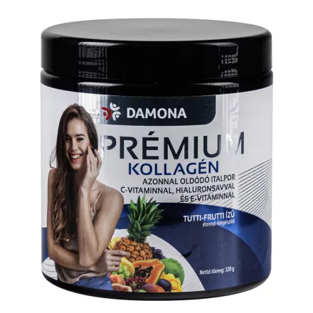 Damona Prémium Kollagén azonnal oldódó italpor tutti-frutti (320 g)