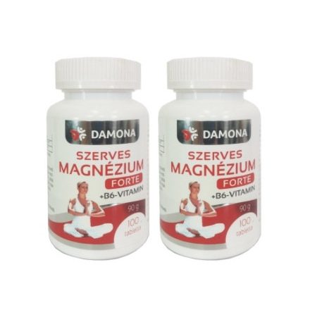 Damona Szerves Magnézium + B6-vitamin Forte tabletta 2x100